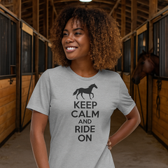 IT’S BACK! Our DJEMF classic grey Keep Calm unisex tee