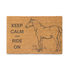 NEW! DJEMF Keep Calm coconut coir welcome mat
