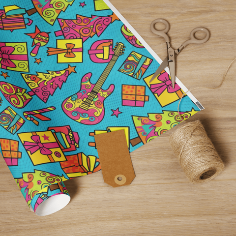 NEW! Groovy Christmas gift wrap roll