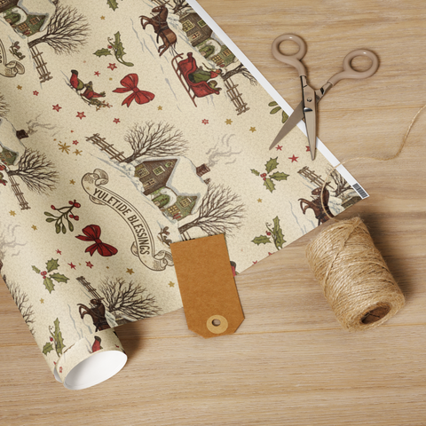 NEW! Yuletide in Hampshire gift wrap roll